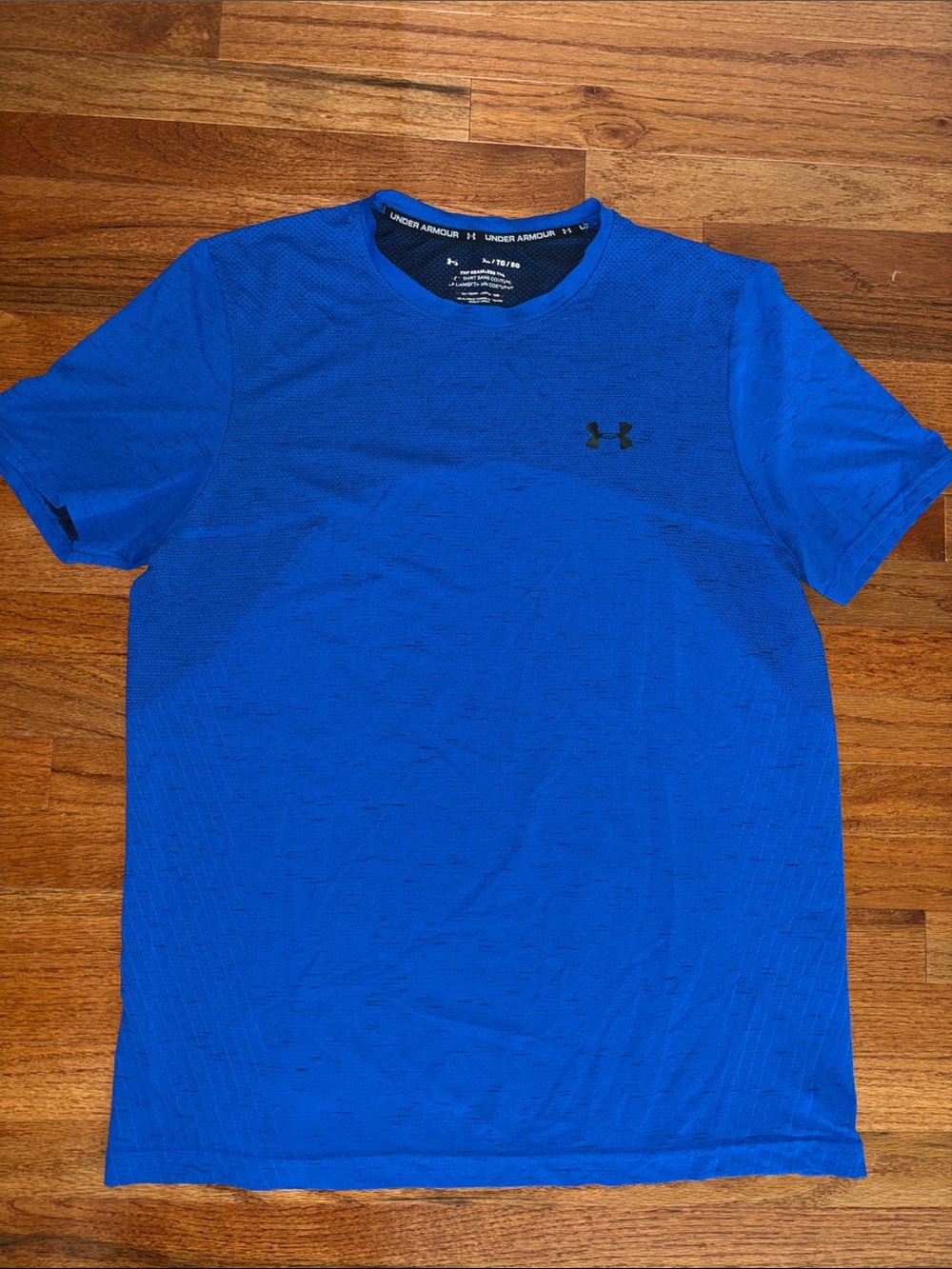 Under Armour Blue Mesh “The Seamless Tee” Men’s Size XL